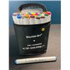 Image 1 : 1 Set of Shuttle Art Dual-Tip Artist Markers - 51 Colours - Brand New