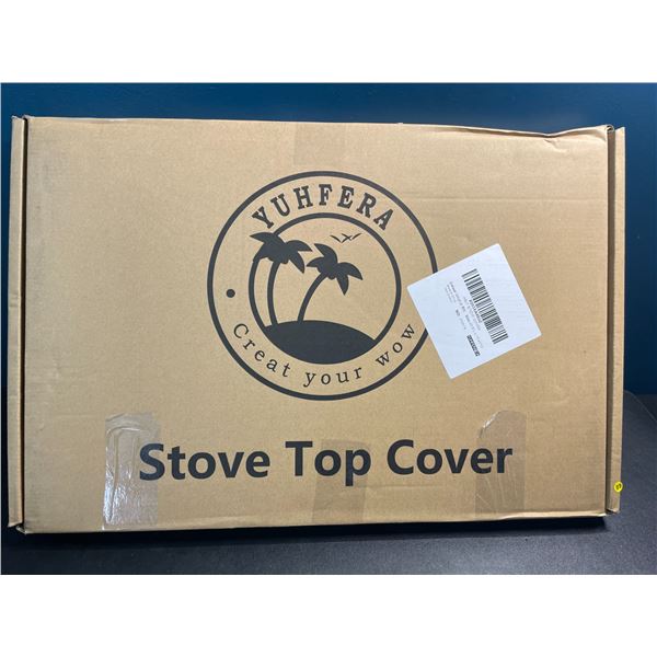 1 Bamboo Wood Stove Top Cover for Gas Stove Tops - 29.5"L x 11.41"W - New