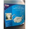 Image 1 : 1 Carex E-Z Lock Raised Toilet Seat with Adjustable Comfort Handles - New