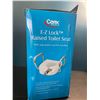 Image 3 : 1 Carex E-Z Lock Raised Toilet Seat with Adjustable Comfort Handles - New