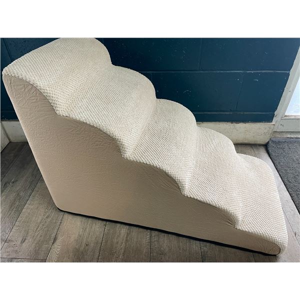 1 CozyKiss 5-Tier Dog Stair/Pet Stair Ramp - High Density Foam Ramp for Pets - Large Size (22.6" H)