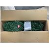 Image 4 : 7.5FT Tall Prelit Pencil Green Artificial Christmas Tree with Warm White Lights - New