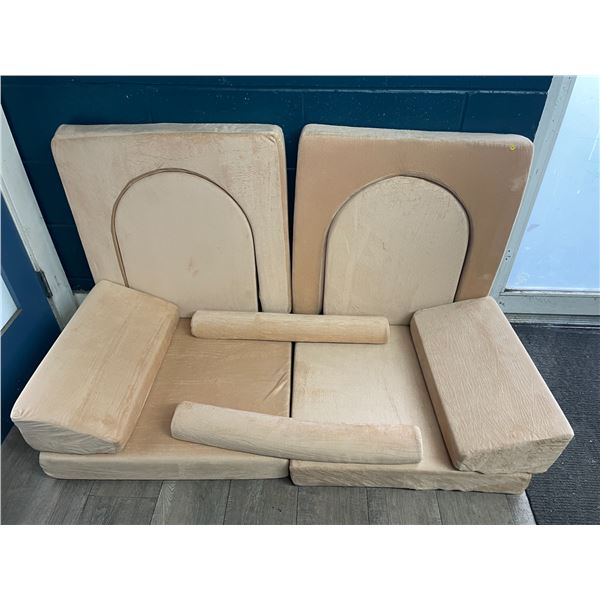 10PC Kids Modular Foam Play Couch/Sofa - Large Size - New