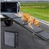 Image 1 : 1 Portable/Foldable 71" Long Dog Car Ramp Stairs with Anti-Slip Soft Rug Surface - Brand New!