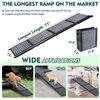 Image 2 : 1 Portable/Foldable 71" Long Dog Car Ramp Stairs with Anti-Slip Soft Rug Surface - Brand New!