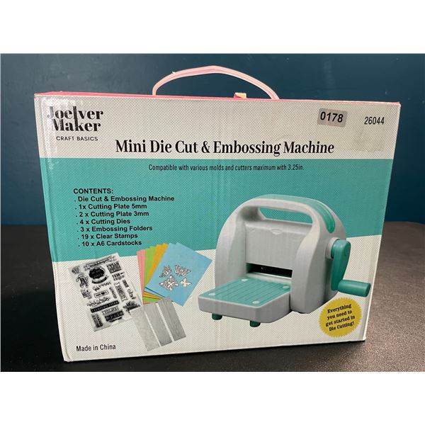 1 Mini Die Cut & Embossing Machine for Crafting by Joelver Maker - Brand New!
