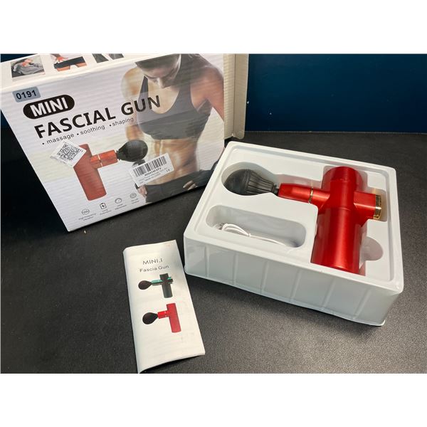 1 Mini Deep-Tissue Handheld Massage Gun - Brand New - Red Colour