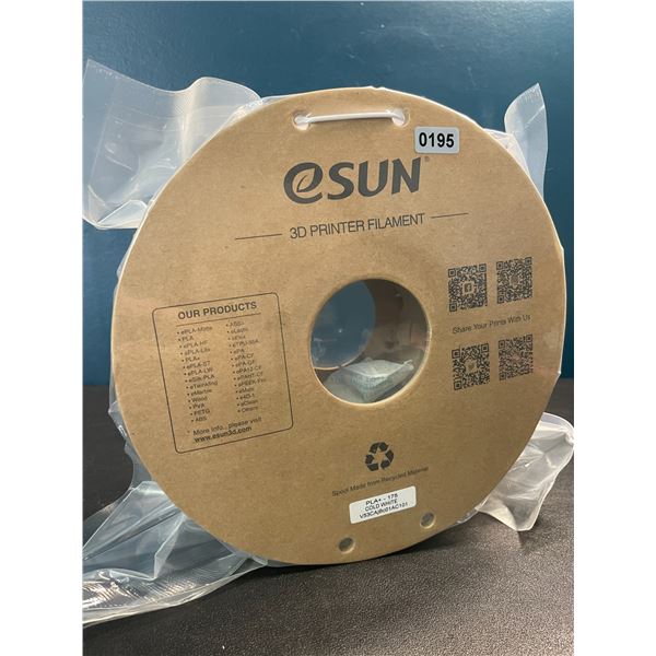 1 Roll of E-Sun 3D-Printer Filament - PLA+ Filament - White - Brand New
