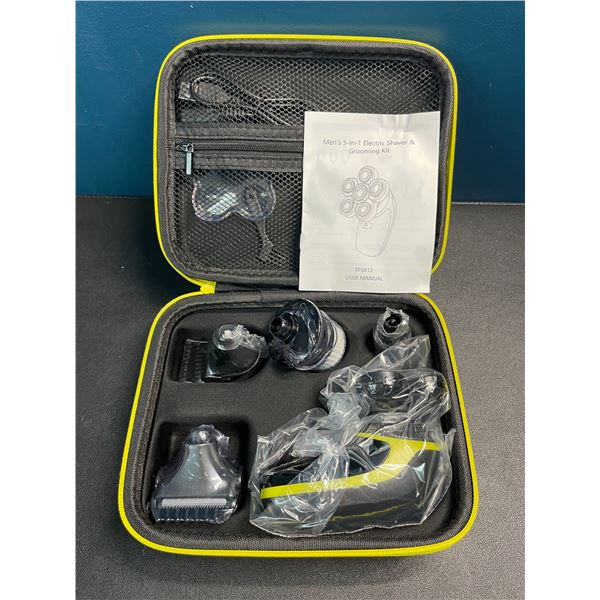 1 Telfun Men's 5-in-1 Electric Shaver & Grooming Kit - Brand New