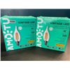 Image 1 : 2 Boxes of Classic/Vintage LED Style Light Bulbs - 6PCS Per Box/12 Total - New