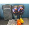 Image 1 : 1 CFGROW Pickleball Paddle Set - 2 Paddles + 4 Balls Included with Storage Case - New