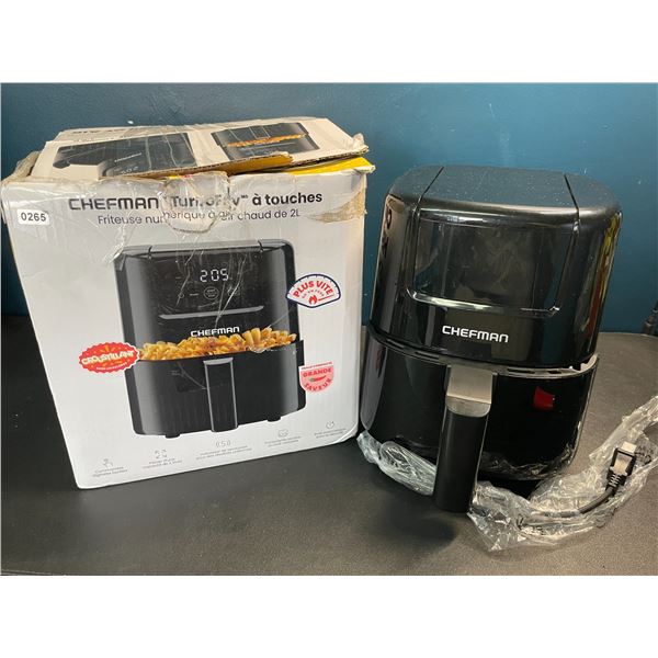 1 Chefman Turbofry Touch Mini 2L Personal Air Fryer w/ Digital Display - New (Damaged Box)