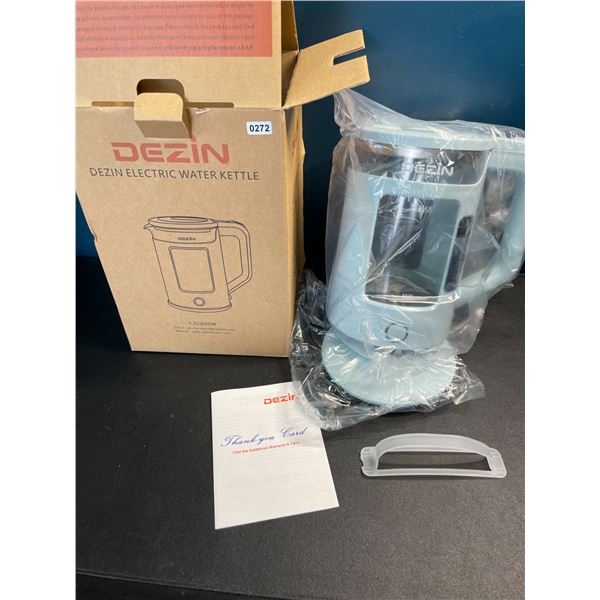 1 Dezin Electric Water Kettle - Baby Blue Colour - Brand New