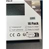 Image 3 : 16-Pack of Peel and Stick Floor Tiles - Self-Adhesive - Waterproof - Black Colour - New