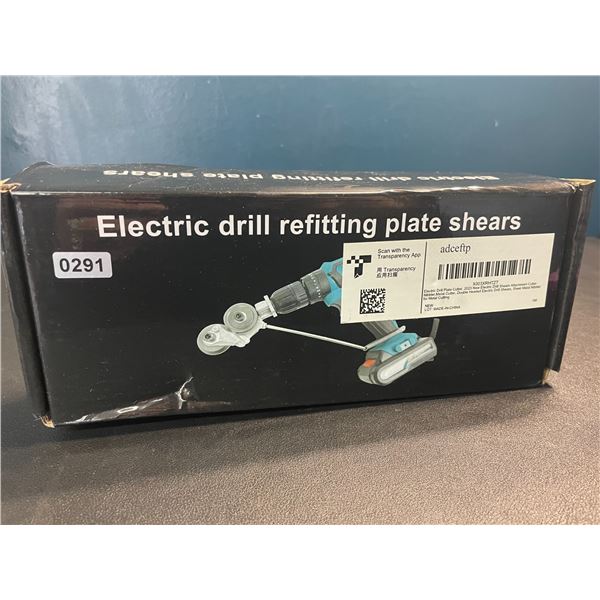 1 Electric Drill Plate Cutter - Electric Drill Shear Attachment - New