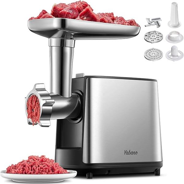 1 Yabano Heavy-Duty Electric Meat Grinder (Model: MG412) - Brand New!