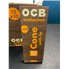 Image 3 : 1 Box of OCB Rolling Paper Cones (12 Packs x 10 Per Pack) - 1-1/4" Size Cones (for Herbal Use) - New