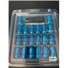 Image 1 : Pack of Lug Nuts - 20PCS - Blue Chrome Colour - Brand New