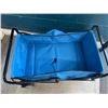 Image 2 : 1 Folding Wagon/Collapsible Folding Wagon Cart - Blue - 27" x 19"H (See Photo for Dimensions) - New