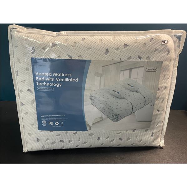 1 Heated Mattress Pad with Ventilated Technology - Queen Size - Brand New!