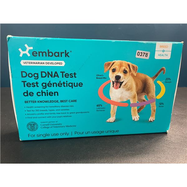 1 Embark Dog DNA Test Kit - Brand New