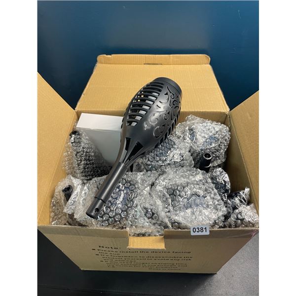 1 Box of LED Waterproof Outdoor Solar Torch Lights for Lawns/Gardens - 12PCS - New