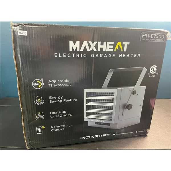 1 Inokraft MAXHEAT Electric Garage Heater with Remote Control (Model: MH-E7500) - 7500W - Brand New!