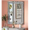 Image 1 : 1 Shyfoy Large 24" x 32" Silver Decorative Crystal Frame Rectangular Wall Mirror - Brand New!