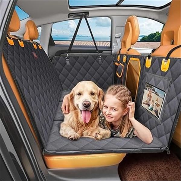 1 Manificent Back Seat Extender for Dogs - Hard Bottom Dog Car Seat Cover/Hammock for Back Seats