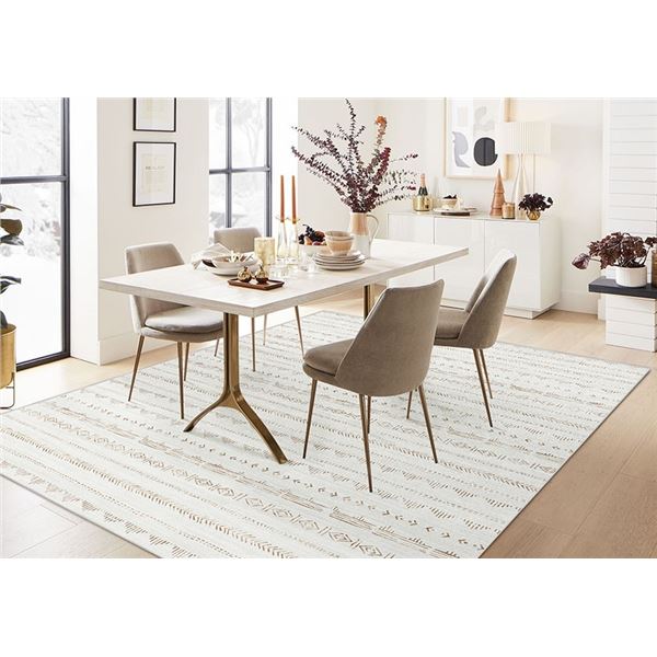 1 Large Area Rug - 5FT x 7FT - For Living Room/Bedroom w/ Non-Slip Backing - BRAND NEW!