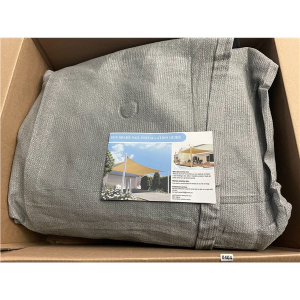 1 Large Sun Shade Sail for Outdoors/Patios - Grey Colour - Approx. 14FT x 10FT Size