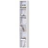 Image 1 : 1 Newsendy 6-Tier Open Tall Skinny Bookshelf/Cube Shelf - White - 68.5" H - Brand New!