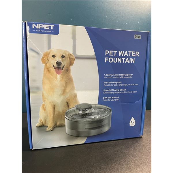 1 Large Size (5L Water Capacity) Automatic Pet Water Fountain - For Dogs/Cats - Brand New!