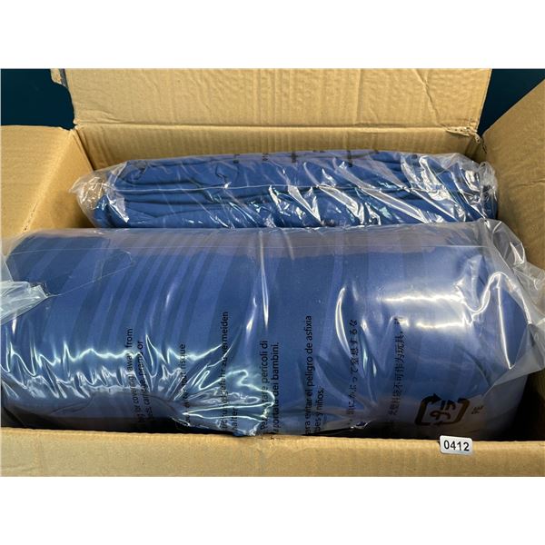 1 AmazonBasics Bed-In-A-Bag Comforter Bedding Set - Full/Queen Size - Royal Blue Design