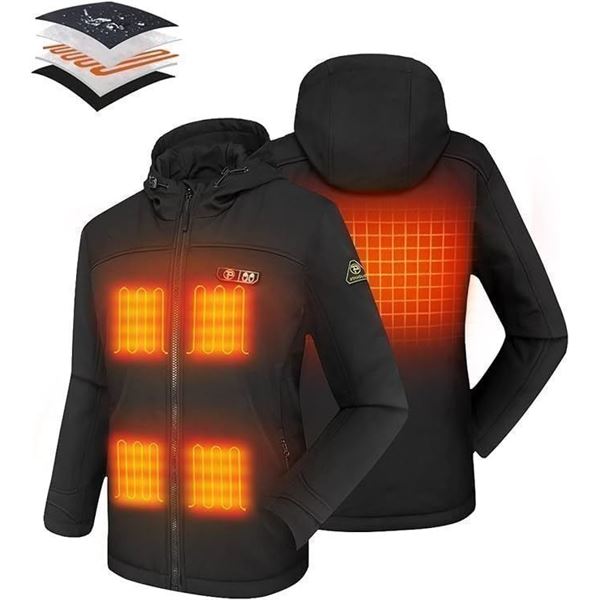 1 Ptahdus Heated Jacket with Rechargeable Powerbank - Size Large - BRAND NEW IN BOX!