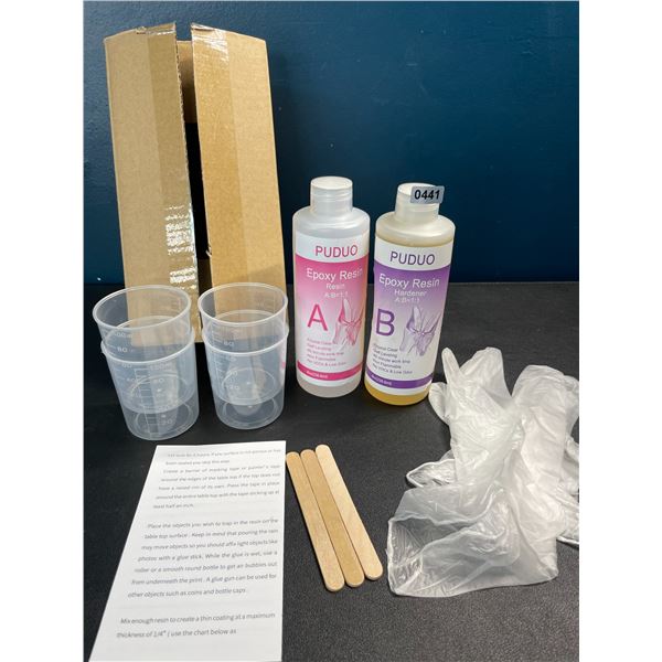 1 Crystal Clear Epoxy Resin Crafting Kit - 16oz Kit - Brand New!