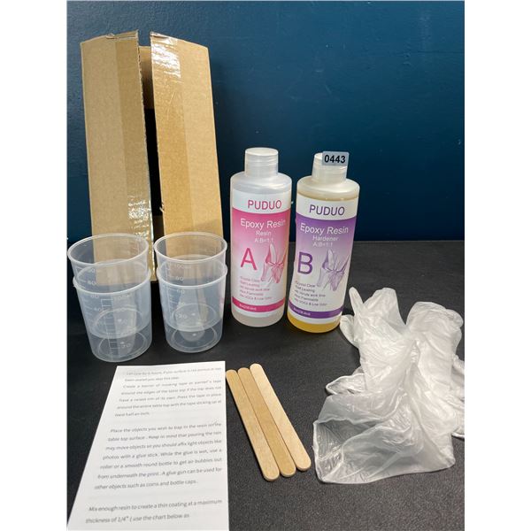 1 Crystal Clear Epoxy Resin Crafting Kit - 16oz Kit - Brand New!