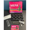 Image 1 : 1 MEFA Gel Polish Nail Kit - With Mini UV/LED Lamp - 12+2 Polishes Included - Brand New