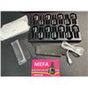 Image 2 : 1 MEFA Gel Polish Nail Kit - With Mini UV/LED Lamp - 12+2 Polishes Included - Brand New