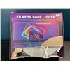 Image 1 : 1 LED Flexible RGB Neon Rope Light Kit - Long 120Ft Length w/ App Control - New (Dmg Box)
