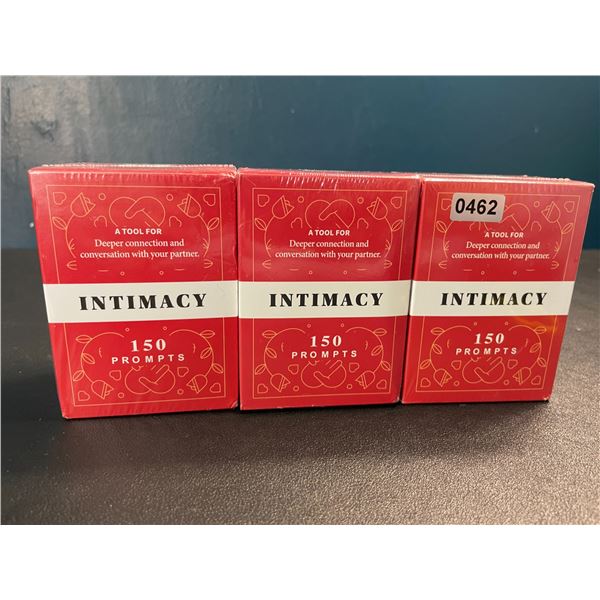 3 "Intimacy" Card Sets for Couples - 150 Prompts for Deeper Connection/Conversation - New Sealed