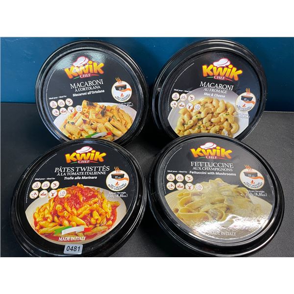 4 Kwik Chef Self-Heating Instant Meals - 250g - Assorted Flavors - Exp: 24/Dec/02