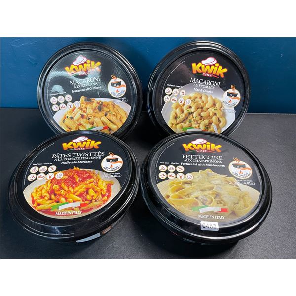 4 Kwik Chef Self-Heating Instant Meals - 250g - Assorted Flavors - Exp: 24/Dec/02
