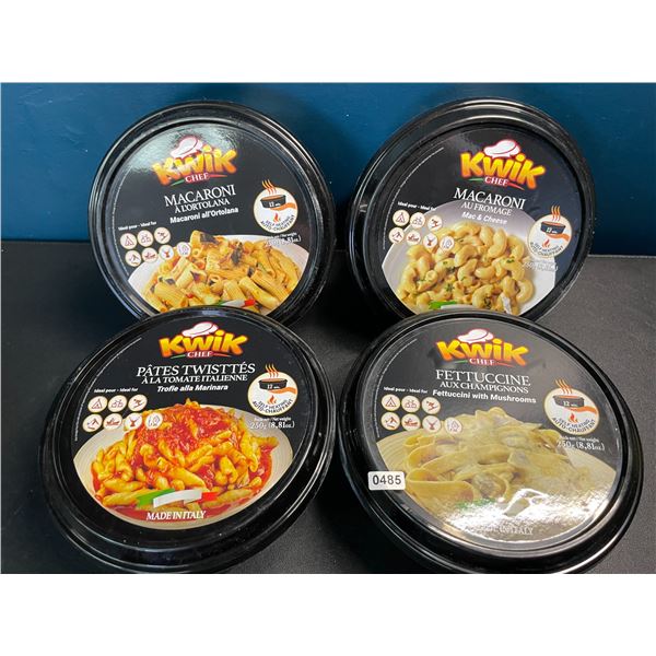 4 Kwik Chef Self-Heating Instant Meals - 250g - Assorted Flavors - Exp: 24/Dec/02