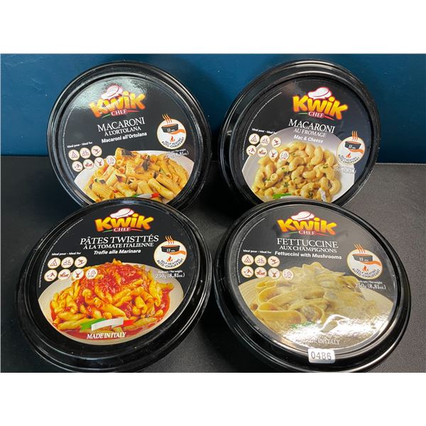 4 Kwik Chef Self-Heating Instant Meals - 250g - Assorted Flavors - Exp: 24/Dec/02