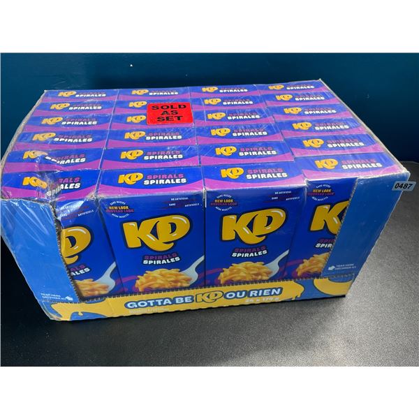 1 Case of Kraft Dinner KD Spirals - 24 Boxes in Case - New Sealed - Exp:2024 Dec 15