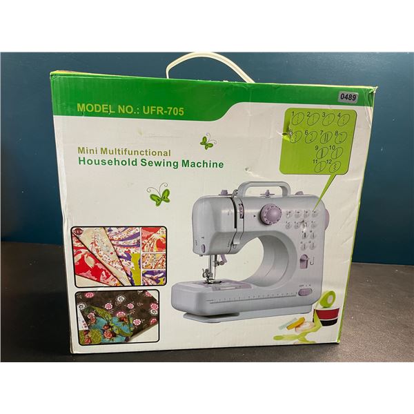 1 Mini Multifunctional Household Sewing Machine - 12 Built-In Stitch Patterns - Brand New