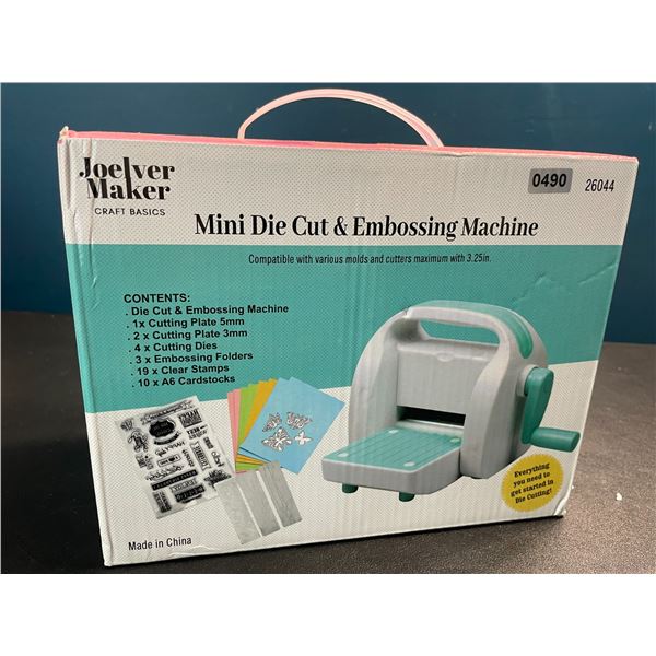 1 Mini Die Cut & Embossing Machine for Crafting by Joelver Maker - Brand New!