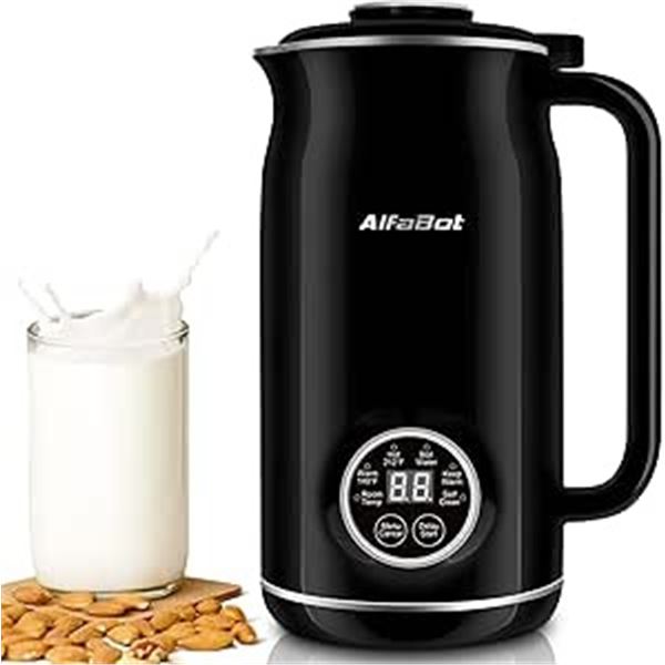 1 AlfaBot Automatic Nut Milk Maker - Almond Milk Machine for Homemade Plant-Based Milks - New