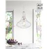 Image 2 : 1 Autelo Glass Pendant Light Fixture for Living Room/Dining Rooms - New/Open Box